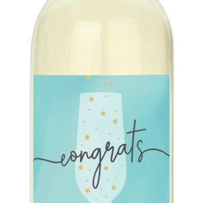 Congrats Flute - Personalized Wine