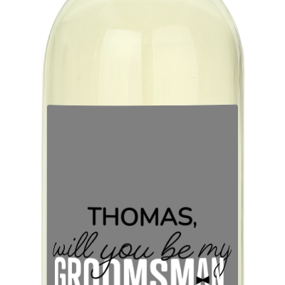 Will You Be My Groomsman? - Custom Wedding Wine