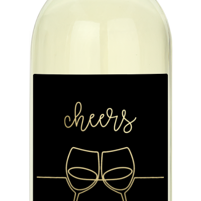 Cheers Flutes - Personalized Wine