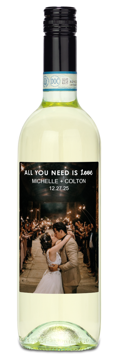 All You Need Is Love Photo - Personalized Wine