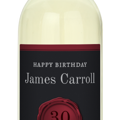 Wax Stamp Aged Years - Custom Birthday Wine