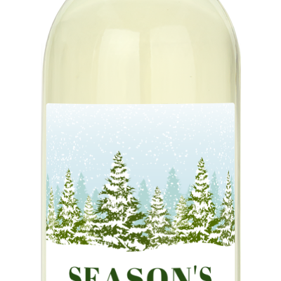 Season's Greetings Label - Custom Holiday Wine