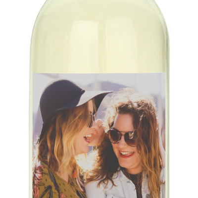 Bridesmaid Photo Label - Personalized Wine