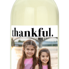 Thankful Label - Custom Holiday Wine