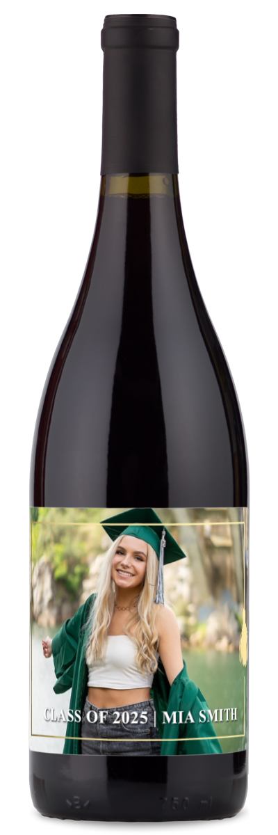 Gold Tassel Graduation Photo Frame - Personalized Wine