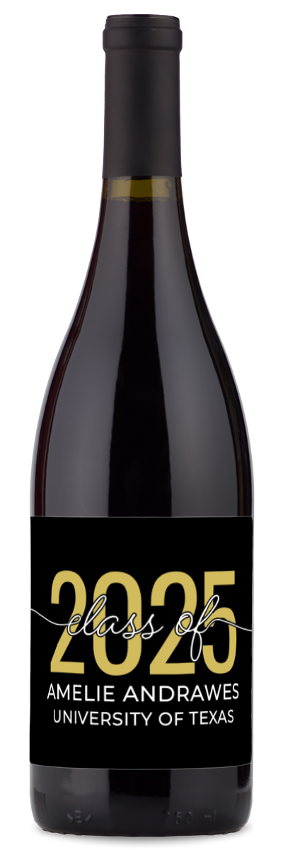 Class of 2025 - Personalized Graduation Wine