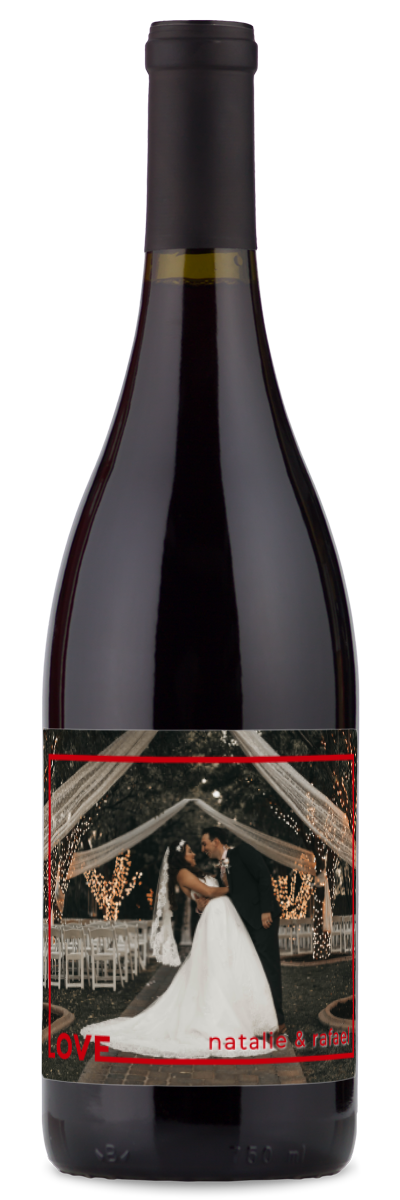 Love Frame Photo - Personalized Wine