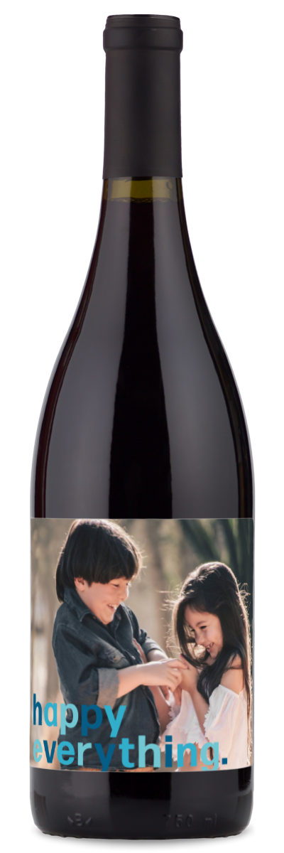 Happy Everything Label - Custom Holiday Wine