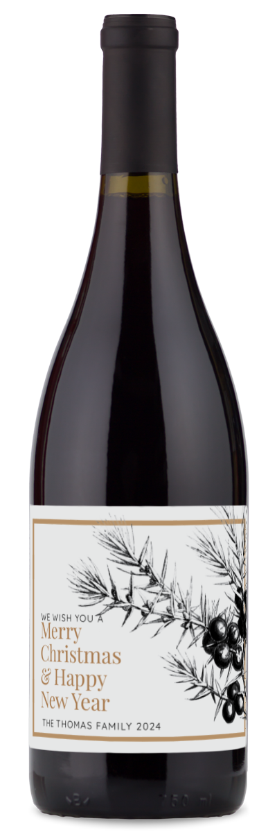 Juniper Branch Holiday Reserve - Personalized Wine