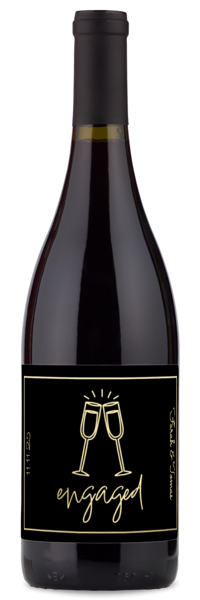 Engaged Flutes - Personalized Wine