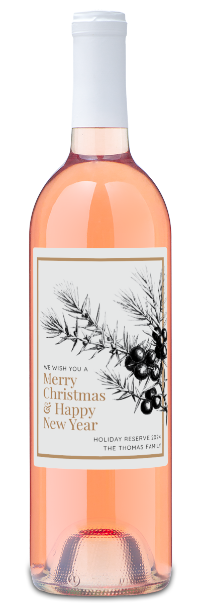 Juniper Branch Holiday Reserve - Personalized Wine