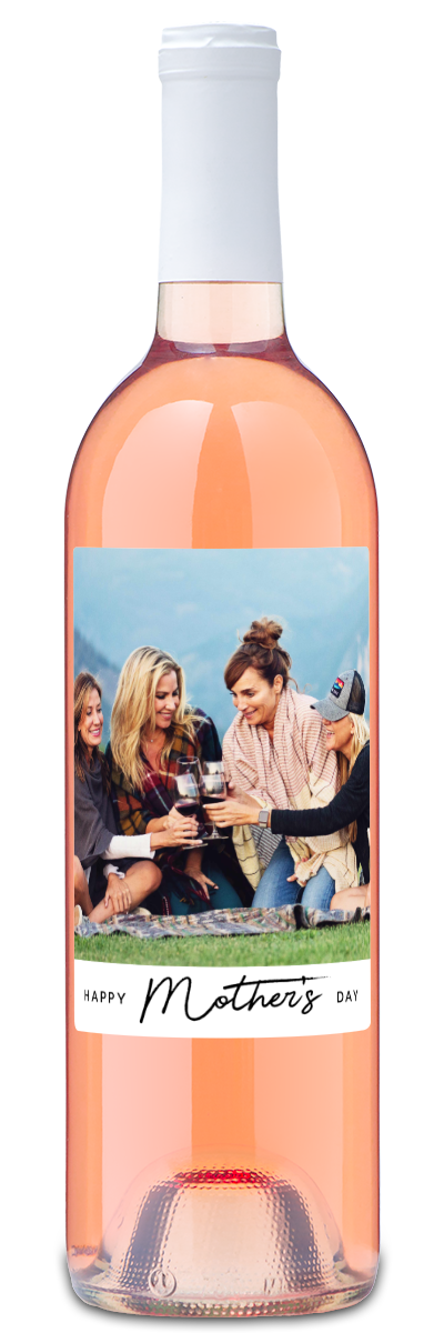 Happy Mother's Day Photo - Personalized Wine