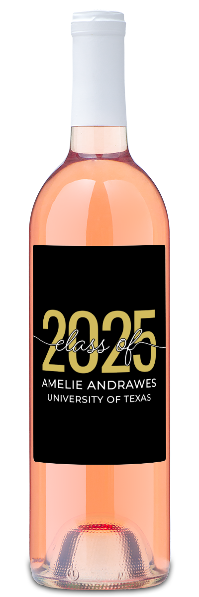 Class of 2025 - Personalized Graduation Wine