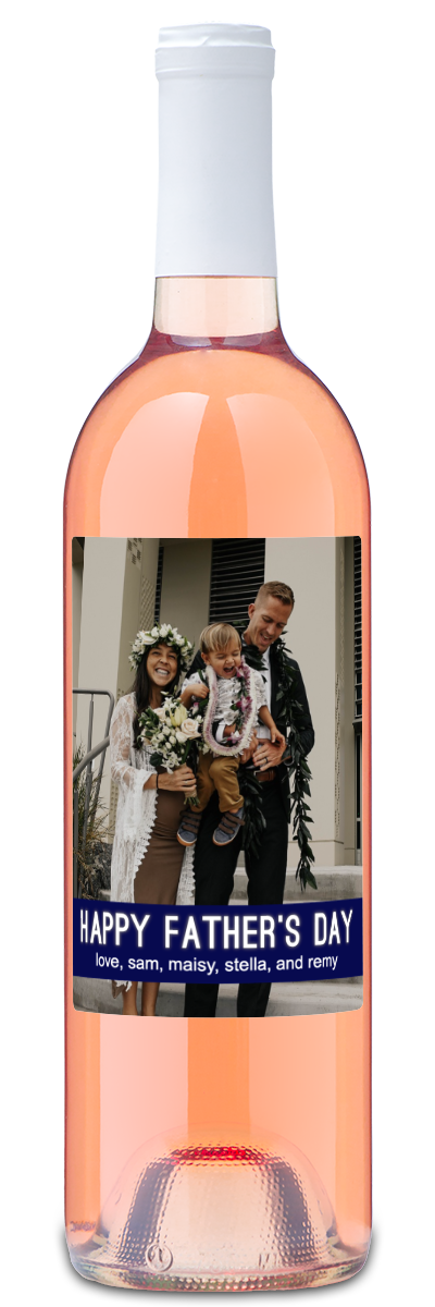 Happy Father's Day Banner - Personalized Wine