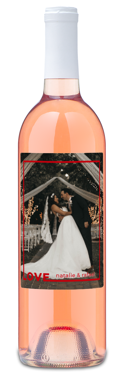 Love Frame Photo - Personalized Wine