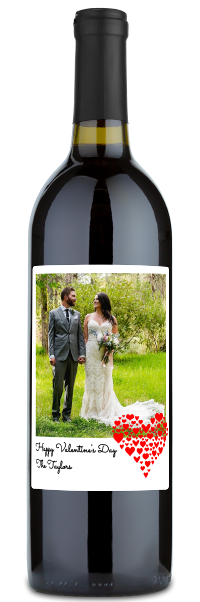 Valentine's Day Photo - Personalized Wine