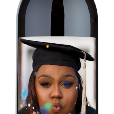 Class of Graduation Year Photo - Personalized Wine