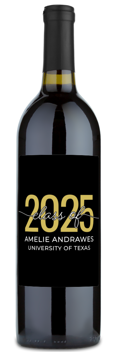 Class of 2025 - Personalized Graduation Wine