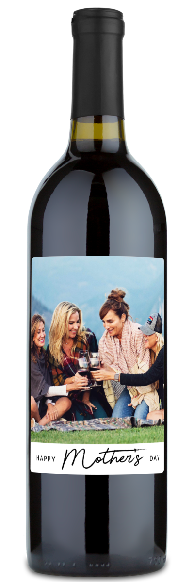 Happy Mother's Day Photo - Personalized Wine