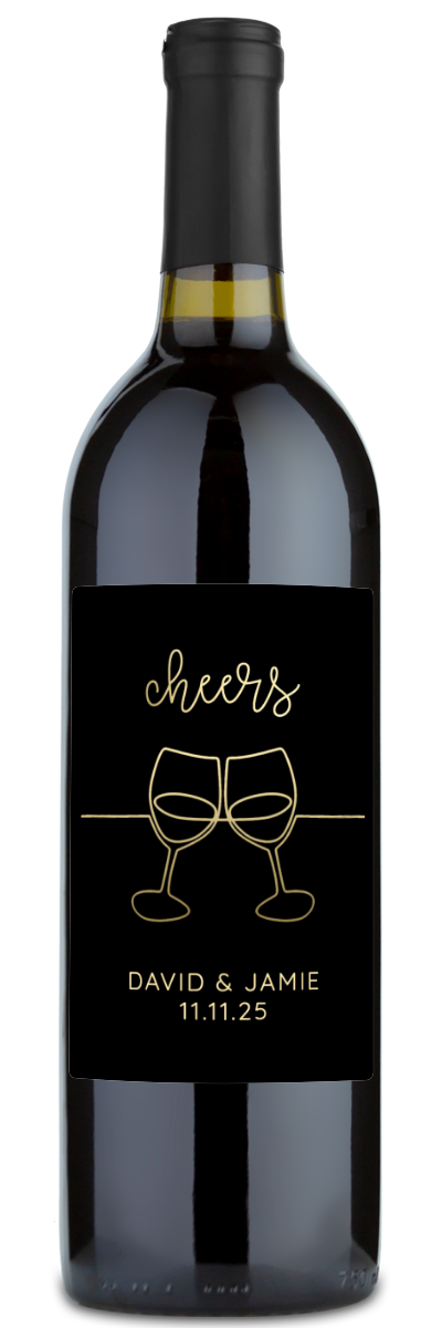 Cheers Flutes - Personalized Wine