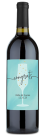 Congrats Flute - Personalized Wine
