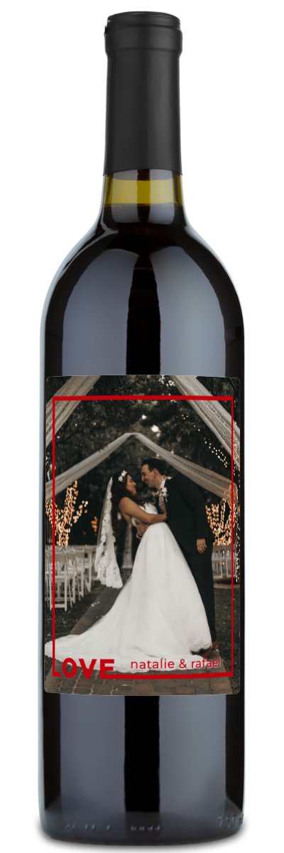 Love Frame Photo - Personalized Wine