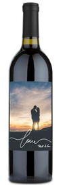 Love Script Photo - Personalized Wine