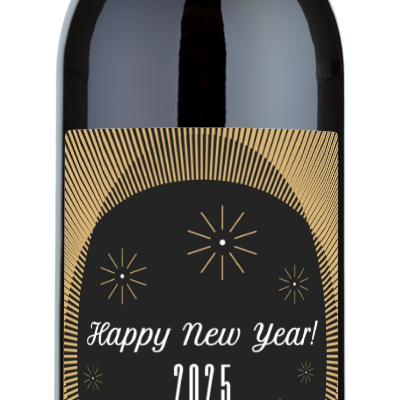 New Year Gold Radiant - Personalized Wine