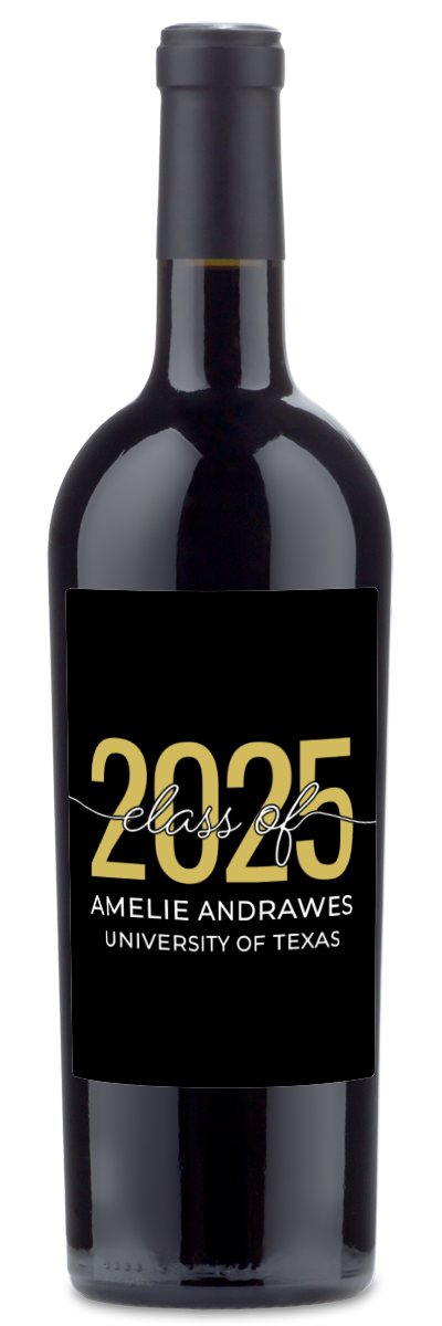 Class of 2025 - Personalized Graduation Wine
