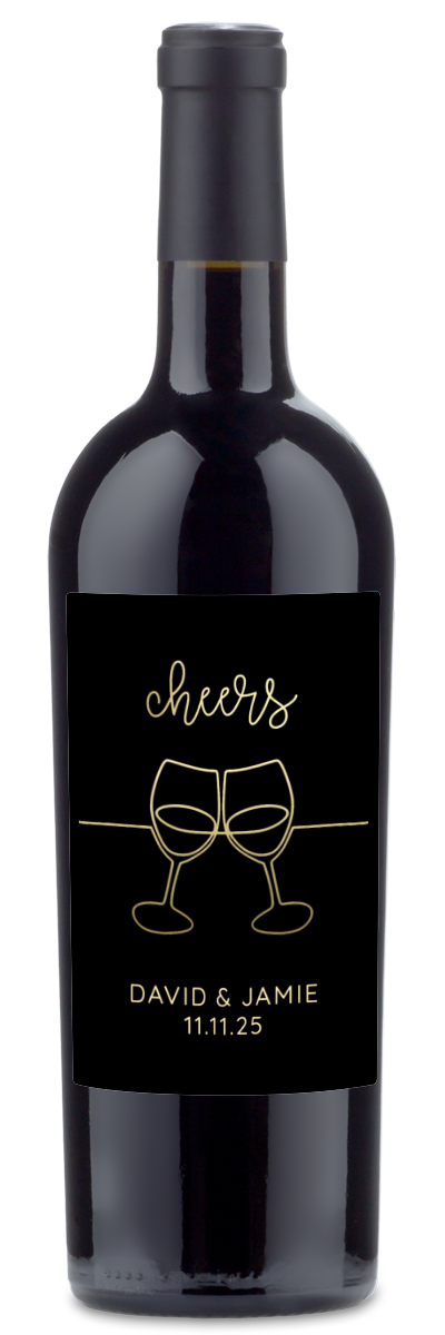 Cheers Flutes - Personalized Wine
