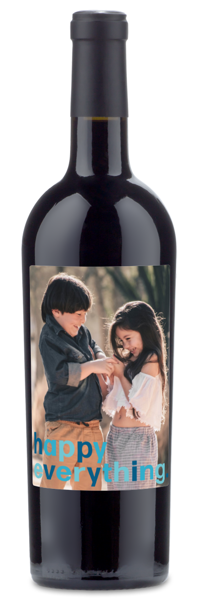 Happy Everything Label - Custom Holiday Wine